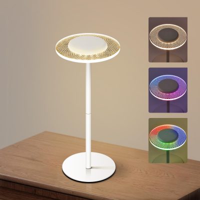 Cordless Table Lamps - Rechargeable RGB Color Changing Bedside Lamp, Portable Battery-Powered Light for Bedroom, Living Room, Restaurant, Game Room, Party Atmosphere